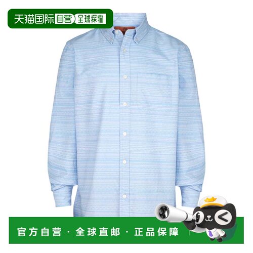 自营m missoniChevron-Pattern Long-Sleeve Button-Down Shirt -