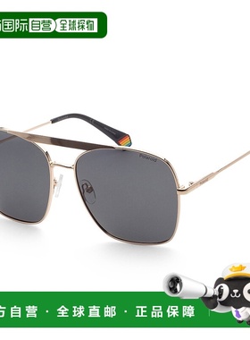 自营polaroid宝丽来男士59毫米金色太阳镜PLD6201-s-X-J5G-59-金