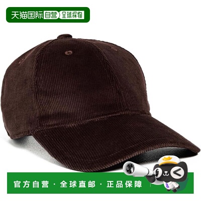 自营rag & bone Women's Harlow Corduroy Baseball Cap - dark e