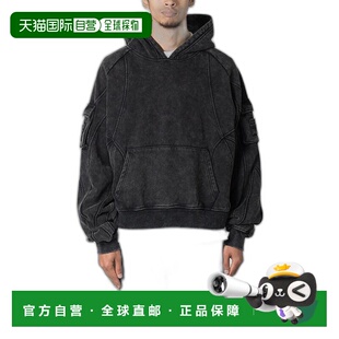 1h可退 【美国直邮】mnml Cargo Pocket Hoodie Charcoal Grey 男