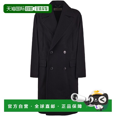 自营dries van notenTailored Black Coat With Traditional Coll
