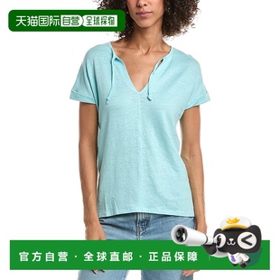 Drop Shoulder Linen 自营Chaser Top Oversized Blend Jersey