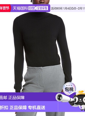 自营Kenneth Cole Cropped Wool Sweater - black 美国奥莱直发