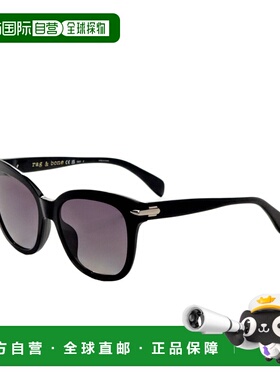 自营Rag & Bone Women's Black 55mm Sunglasses - black 美国奥