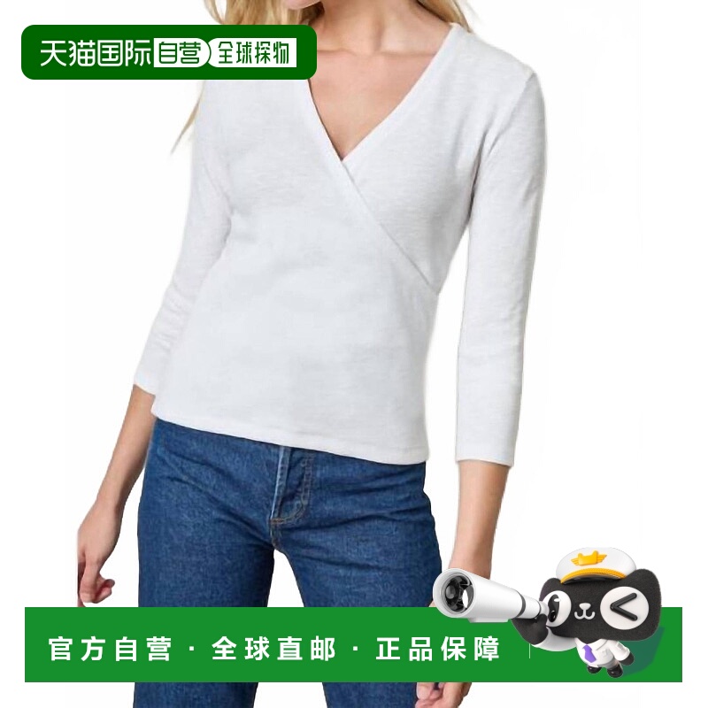自营lilla pWomen's Surplice Sweater In White - white 美国奥