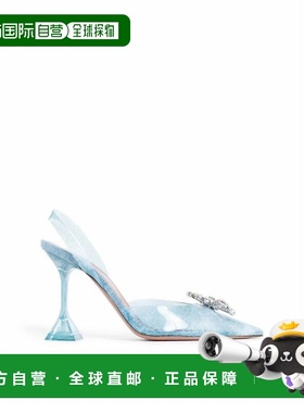 自营Amina Muaddi Plexiglass High Heel Women's Pumps - blue