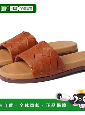 自营Madewell The Louisa Sandals Brown Round Toe Slip-On Slid