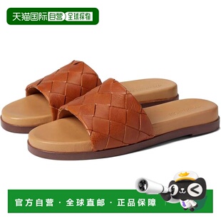 自营Madewell Round Slid Brown Slip Sandals Louisa The Toe
