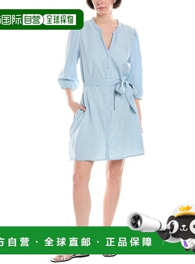 自营 Sam Edelman Laine衬衫连衣裙-蓝色 美国奥莱直发