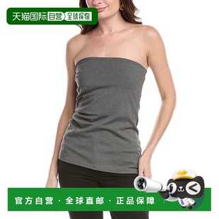 灰色 自营rag 无肩带上衣 bone破布和骨头Irina衬衫 美国奥莱直