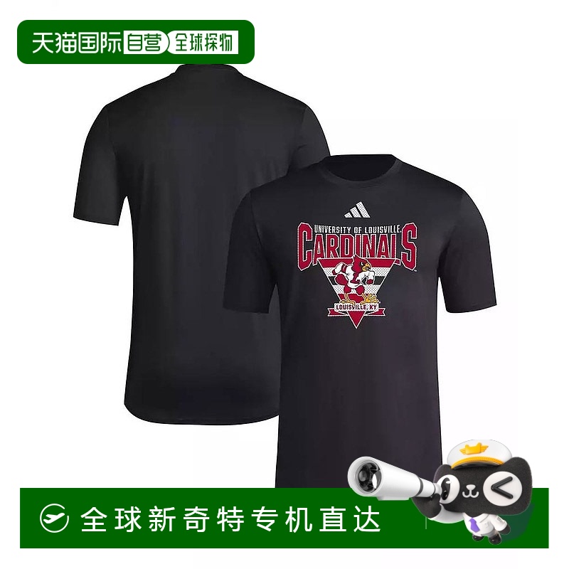 【美国直邮】adidas 男士黑色路易斯维尔红雀队 2024 Locker Tril