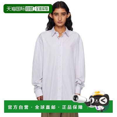 1h可退 香港直邮潮奢 The Row 女士 白色 & 蓝色 Ment 衬衫 10204