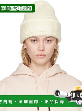 1h可退 香港直邮潮奢 Jacquemus 女士 灰白色 Le bonnet Gros Gra