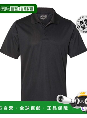 russell athletic基本款短袖 Polo 衫 - 黑色 【美国奥莱】直发