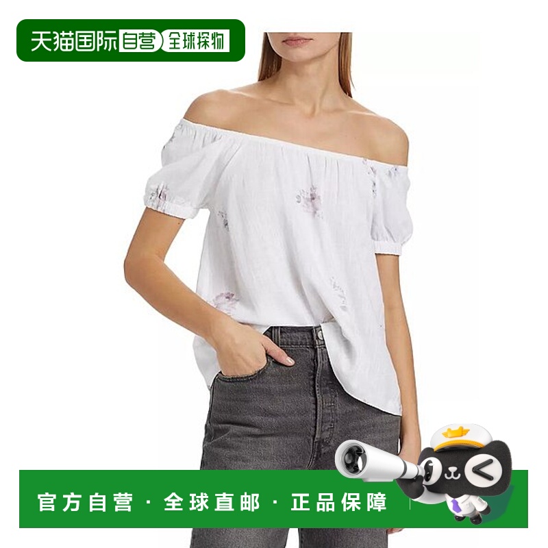 【美国直邮】Splendid|Farrah 花朵露肩衬衫