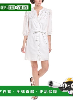自营 Sam Edelman Laine衬衫连衣裙-白色 美国奥莱直发