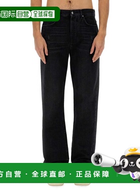 自营amiriClassic Black Straight Leg Jeans - black 美国奥莱直