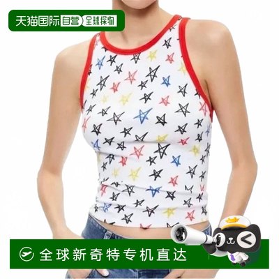 自营 alice+ oliviaStars Allen罗纹针织背心，白色【美国奥莱