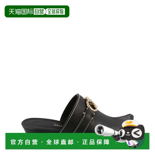 自营salvatore ferragamoPhobos Leather Mules - black 美国奥莱
