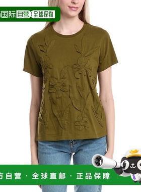 自营Johnny Was Antoinette T-Shirt - green 美国奥莱直发