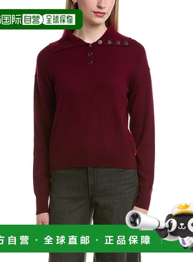 自营Bruno Magli Half Button Placket Wool & Cashmere-Blend Pu