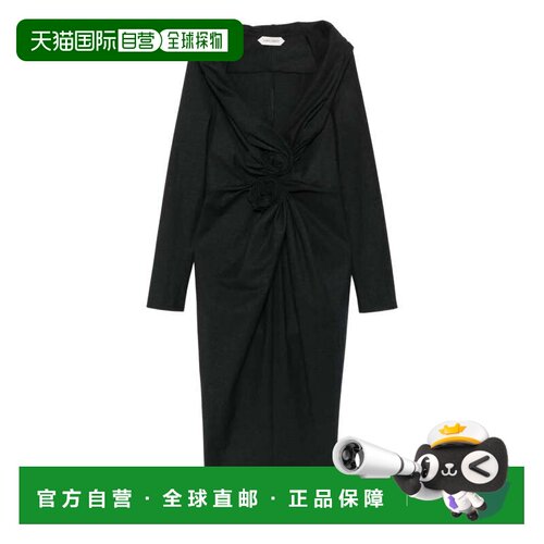 自营alberta ferrettiFlowing Dress with Delicate Draping and