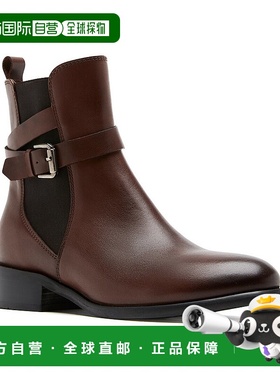 自营La Canadienne Aiden Leather Bootie - brown 美国奥莱直发