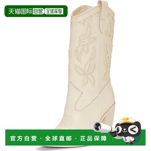 Boots Women Calf Camuto Wester Mid Alisah Ivory 自营Vince