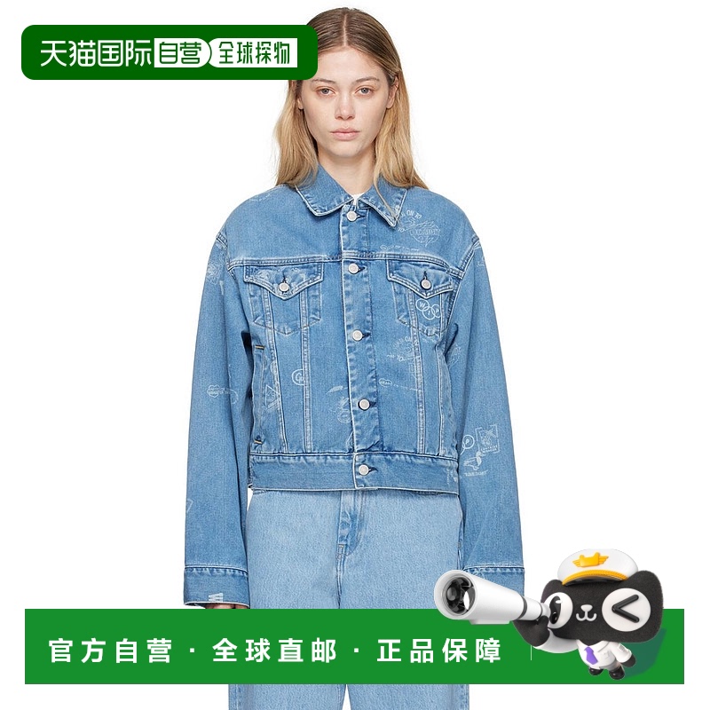 1h可退 香港直邮潮奢 CARHARTT WIP 女士 蓝色 Stamp 牛仔夹克 I0