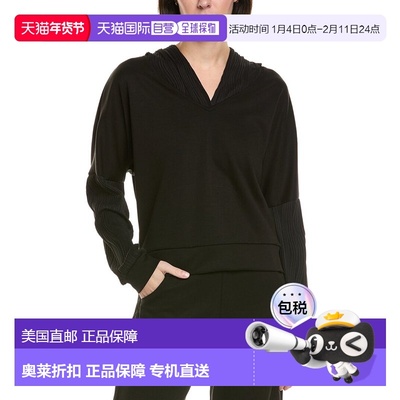 自营ARIELLA Ponte Hooded Sweatshirt - Black 女装美国直发奥莱