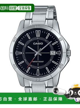 自营Casio Men’s Black Dial Stainless Steel Bracelet Watch -
