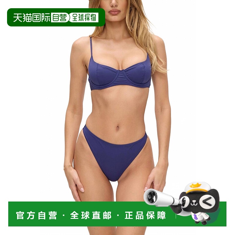 自营frankies bikinisBeck Bikini Bottom In Midnight Dip - mid