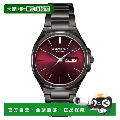 自营Kenneth Cole Men's Classic mm Quartz Watch - red 美国奥