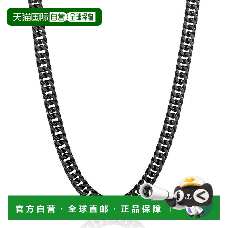 自营 Crucible Los Angeles 男士 8 毫米宽不锈钢 8 毫米古巴链项