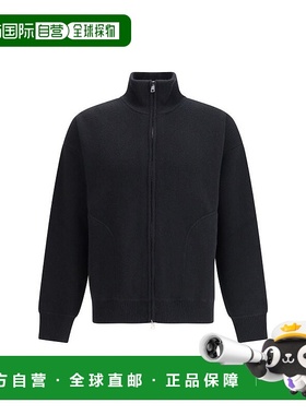 自营Roberto Collina高领羊毛男式运动衫-黑色 美国奥莱直发