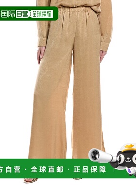 自营 avantlook前卫碎缎长裤-棕色 美国奥莱直发休闲裤阔腿裤