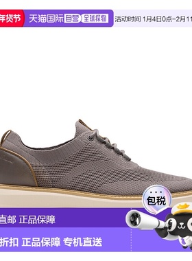 自营 Clarks Brantin针织灰色纺织品-灰色针织 男鞋美国直发奥莱