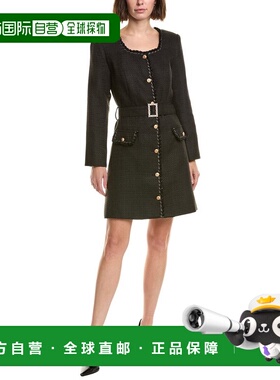 自营Pascale La Mode Tweed Mini Dress - black 美国奥莱直发