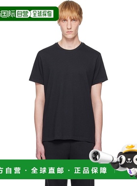 1h可退 香港直邮潮奢 SKIMS 男士 黑色 Cotton Classic T 恤 TPTS