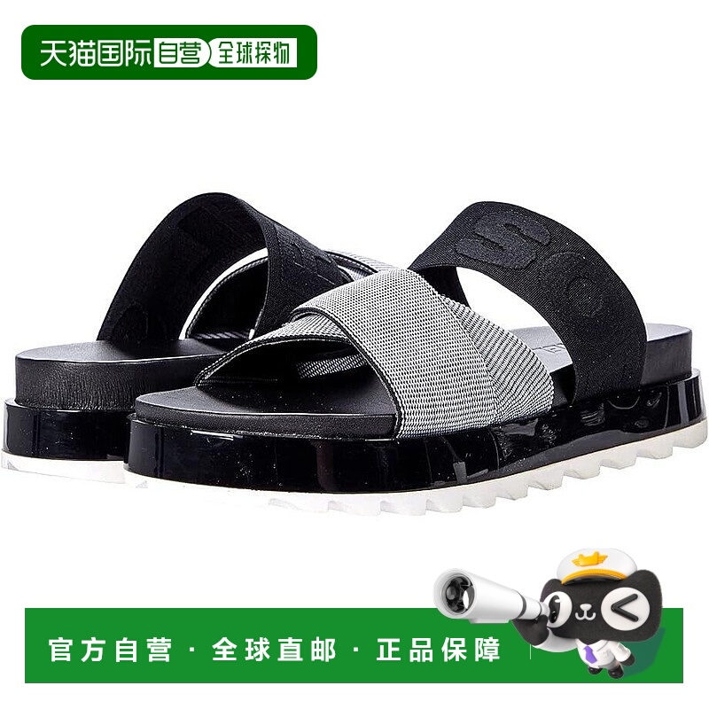 自营 SOREL Roaming Sport Slide女式美国9.5白色黑色交叉带凉鞋Z