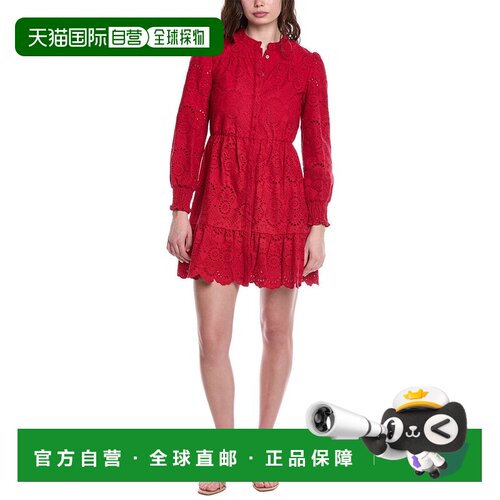 自营Sail to Sable Cinched Waist Mini Dress - red 美国奥莱直