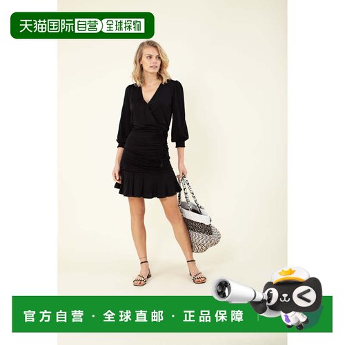 自营hale bobSalette Solid Jersey Dress - black 美国奥莱直发