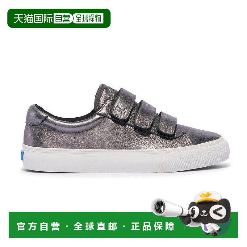 自营keds女式Jump Kick V运动鞋灰色皮革-炮铜皮革 美国奥莱直发
