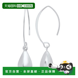 自营 max + stone925 纯银泪珠吊坠耳环 - 银白色 美国奥莱直发