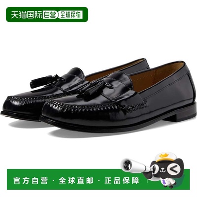 自营Cole Haan Pinch Tassel Loafers Black Leather Slip On Sho