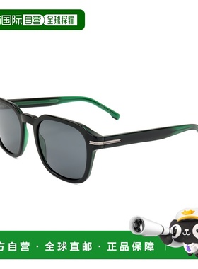 自营Hugo Boss Men's 51 mm Green Sunglasses - grey green 美国