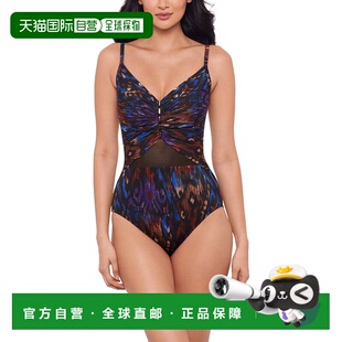 自营Miraclesuit Tapiz Mariposa One-Piece - black 美国奥莱直
