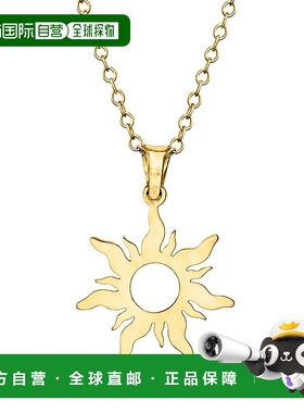 自营 Ross-Simons 14kt 黄金太阳吊坠项链 - 18 英寸 美国奥莱直