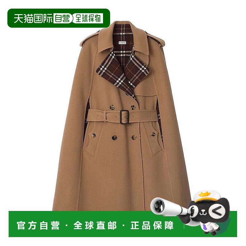 1h可退 【美国直邮】burberry 女士 大衣外套女装风衣斗篷西装
