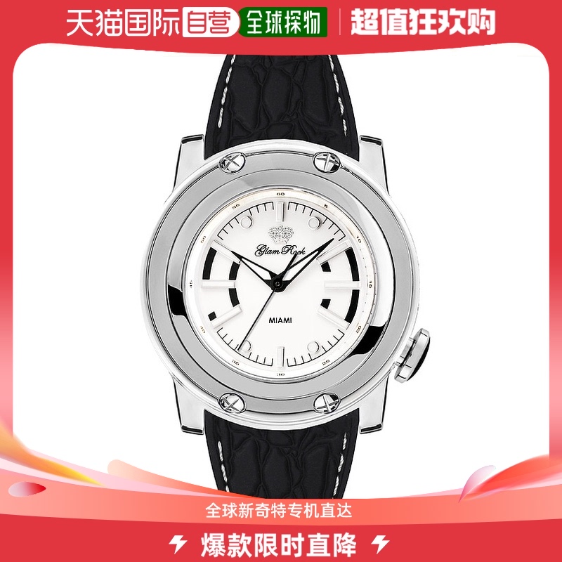 Glam Rock Women's Miami 42mm Quartz Watch- black【美国奥莱